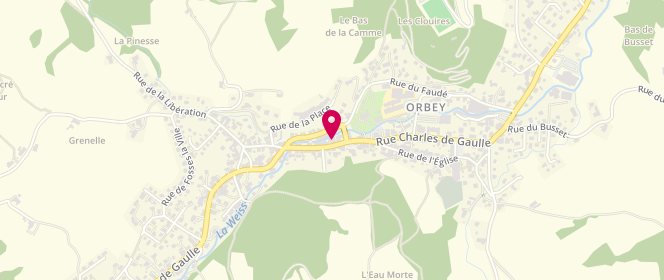 Plan de Chez Philippe, 60 Rue Charles de Gaulle, 68370 Orbey