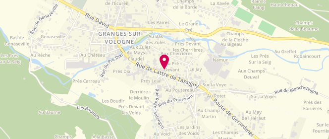 Plan de Duroisin Hervé, 29 Rue de Lattre de Tassigny, 88640 Granges-Aumontzey