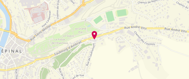 Plan de Vr Distribution, 108 Faubourg d'Ambrail, 88000 Épinal