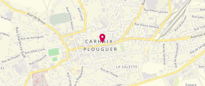 Plan de Boucherie Karaez, 1 Rue des Martyrs, 29270 Carhaix-Plouguer