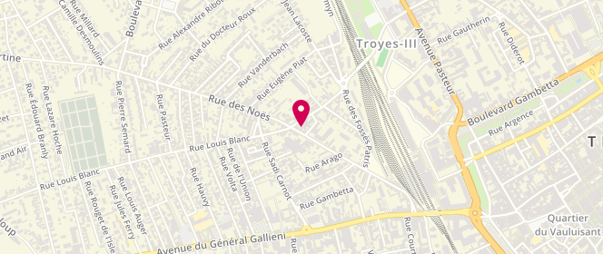 Plan de Boucherie Berthier, 28 Rue des Noës, 10000 Troyes