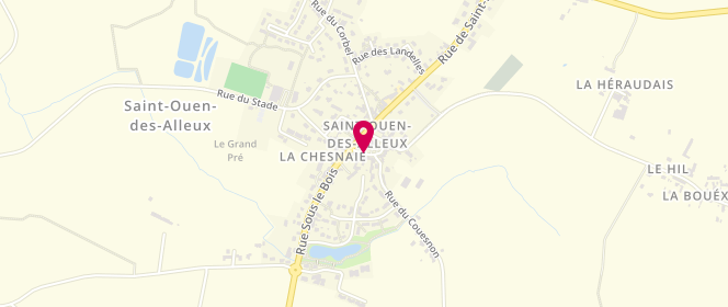 Plan de Vival, Pl. De l'Église, 35140 Saint-Ouen-des-Alleux