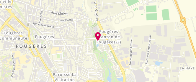 Plan de Les Eleveurs de la Charentonne FOUGÈRES, 30 C Boulevard de Groslay, 35300 Fougères