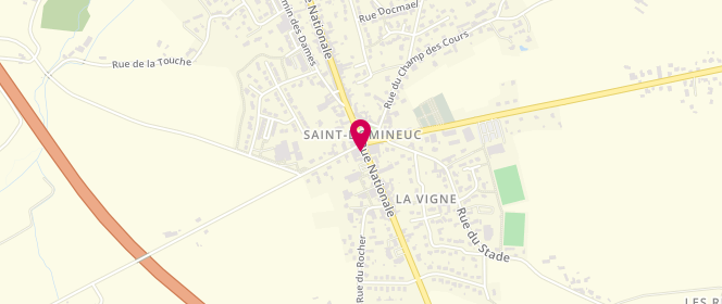 Plan de Le Garcon Boucher, 27 A Rue Nationale, 35190 Saint-Domineuc
