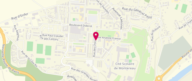 Plan de La Baraka, 32 Rue des Chesnois, 77130 Montereau-Fault-Yonne