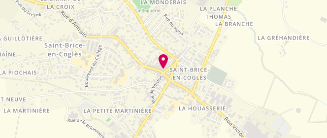 Plan de Boucherie Charcuterie Traiteur Rigault Aline, 102 Rue de l'Église, 35460 Maen-Roch