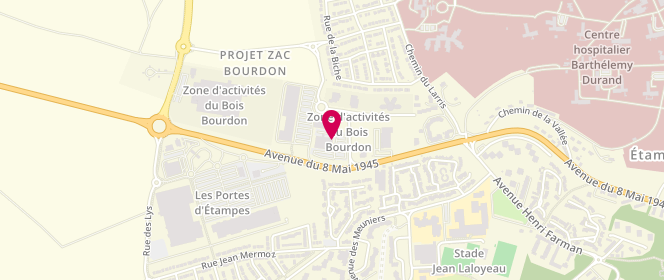 Plan de Novoviande, Zone Aménagement du Bois Bourdon
Rue des Heurte-Bise, 91150 Étampes
