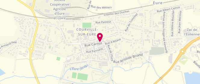 Plan de Boucherie Lepage, 49 Rue Carnot, 28190 Courville-sur-Eure
