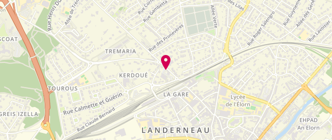 Plan de Les Saveurs de la Ferme, 11 Rue Henri Dunant, 29800 Landerneau