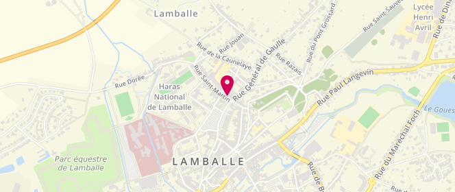 Plan de Boucherie Philippe Gérel : votre boucherie - charcuterie - traiteur à Lamballe, 6 Rue Saint-Martin, 22400 Lamballe