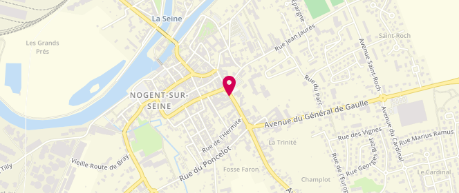 Plan de Les Bouchers Doubles, 4 avenue Pasteur, 10400 Nogent-sur-Seine
