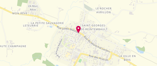 Plan de COUETTE Sophie, 9 Rue Julien Maunoir, 35420 Saint-Georges-de-Reintembault