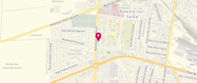 Plan de Boucherie alimentation M.TAMZAOURT, Boulevard Maximilien Robespierre, 10100 Romilly-sur-Seine