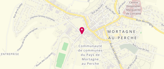 Plan de Boucherie Charcuterie Herrero, 33 Rue Montcacune, 61400 Mortagne-au-Perche