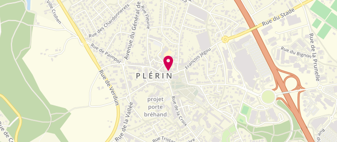 Plan de Aux Saveurs de Plérin, 1 place du Souvenir, 22190 Plérin