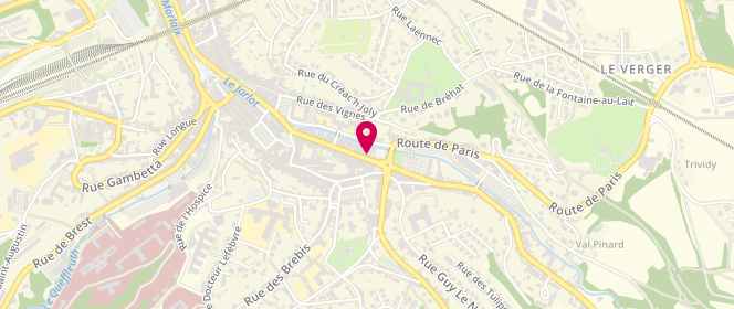 Plan de Charcuterie COMBOT Yann, 42 Route de Paris, 29600 Morlaix