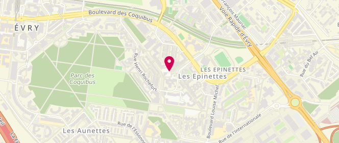 Plan de Boucherie des Epinettes AVS, 9 place de la Commune, 91000 Évry-Courcouronnes