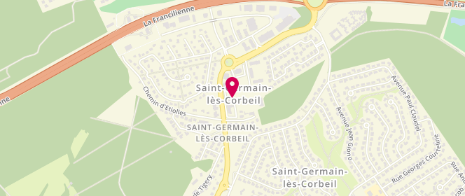 Plan de Lucien Prosper, Centre Commercial la Croix Verte, 91250 Saint-Germain-lès-Corbeil