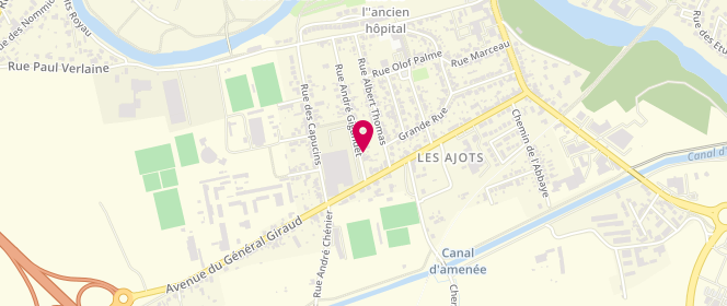 Plan de Les Boucheries du Boeuf Tricolore, 7 Avenue Pierre Bérégovoy, 52100 Saint-Dizier