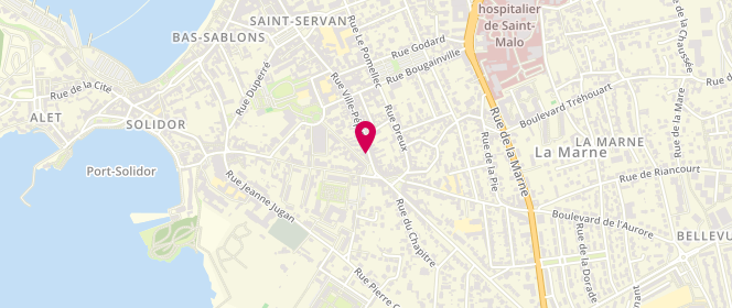 Plan de Boucherie des Vieilles Canailles, 74 Rue Ville Pépin, 35400 Saint-Malo
