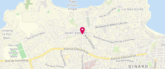 Plan de Boucherie de Saint Enogat, 2 Rue Gardiner, 35800 Dinard