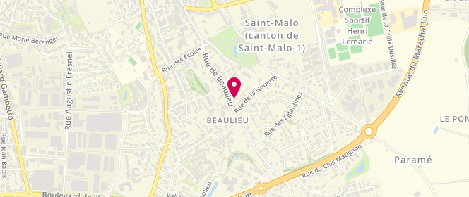 Plan de Lepage Jean, 39 Rue Beaulieu, 35400 Saint-Malo