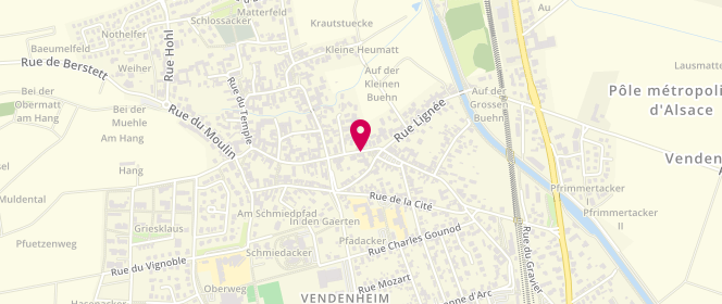 Plan de Boucherie-Charcuterie- Traiteur RIEDINGER-BALZER, 5 Rue du Général Leclerc, 67550 Vendenheim