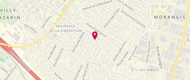 Plan de Delaitre Boucherie, 63 avenue Aristide Briand, 91420 Morangis