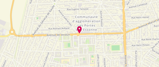 Plan de Les Boucheries Aom, Angle 2 Avenue Jean Jaures
94 Avenue de Verdun, 91550 Paray-Vieille-Poste