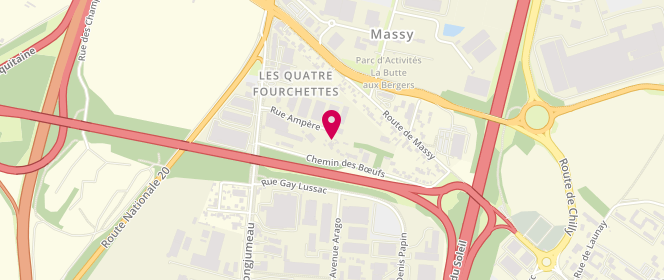 Plan de Boucherie Warin, 54 chemin des Boeufs, 91380 Chilly-Mazarin