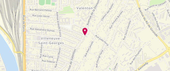 Plan de Olivier et Bouyssou, 136 avenue de Valenton, 94190 Villeneuve-Saint-Georges