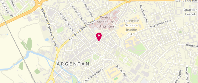 Plan de TULANE Dominique, 10 Rue Saint-Germain, 61200 Argentan