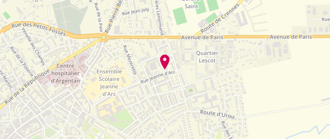 Plan de La Fraicheur, 3 Rue Jeanne d'Arc, 61200 Argentan