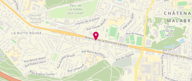 Plan de OUBERRANE Abdeslem, 297 avenue de la Division Leclerc, 92290 Châtenay-Malabry
