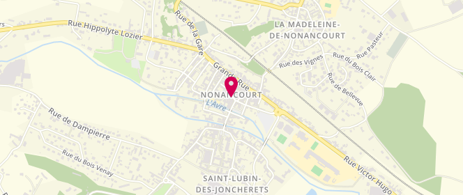 Plan de LE PEN Jérôme, 28 Place Aristide Briand, 27320 Nonancourt