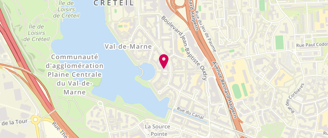 Plan de Boucherie du Lac, 58 avenue du Général Pierre Billotte, 94000 Créteil