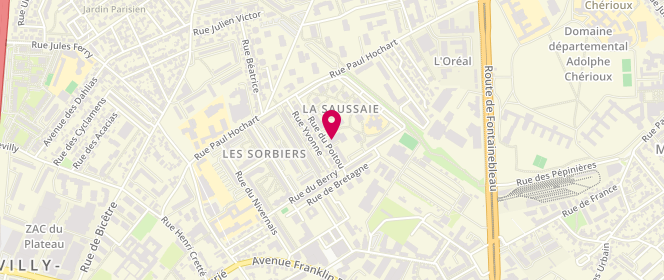 Plan de Boucherie Laïb, 10 Rue du Poitou, 94550 Chevilly-Larue