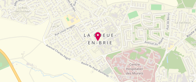 Plan de Boucherie la mine en Brie, 22 avenue du Maréchal Mortier, 94510 La Queue-en-Brie