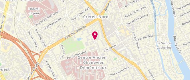 Plan de Boucherie Les 5 Freres, 1 Rue de Mesly, 94000 Créteil