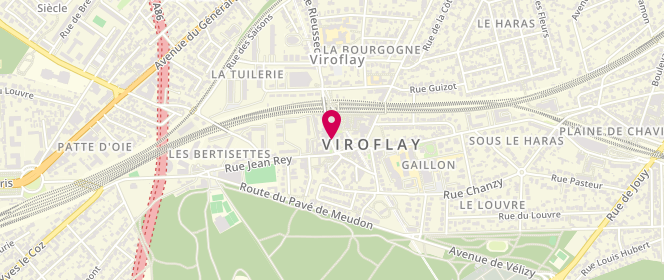 Plan de Boucherie de la Gare, 31 Rue Rieussec, 78220 Viroflay