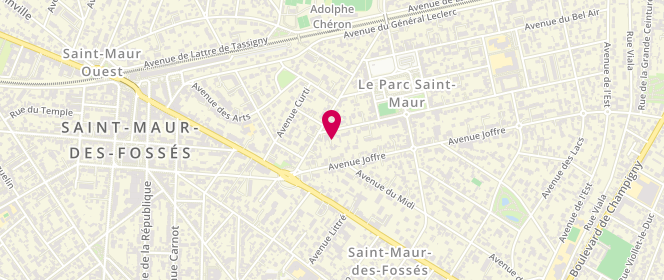 Plan de Boucherie Baugin Olivier, 34 Avenue Fusillés de Chateaubriant, 94100 Saint-Maur-des-Fossés