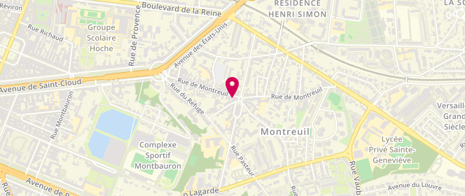 Plan de Charcuterie Sebastien Commault, 38 Rue de Montreuil, 78000 Versailles