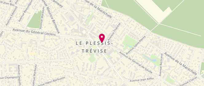 Plan de Le Plessis Gourmand, 12 Avenue du Général de Gaulle, 94420 Le Plessis-Trévise