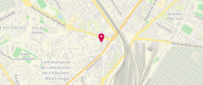 Plan de Carrefour Market, 165 avenue de Paris, 92320 Châtillon