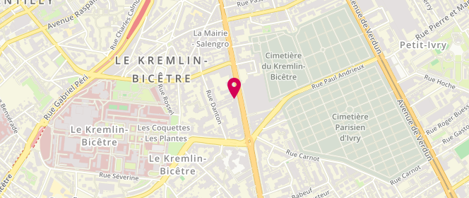 Plan de LA Boucherie Bienvenue, 74 avenue de Fontainebleau, 94270 Le Kremlin-Bicêtre