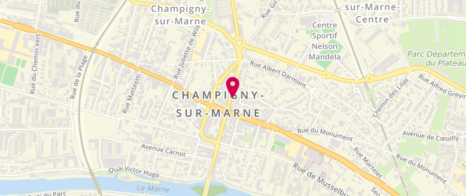 Plan de Med K.2.M, 44 Rue Albert Thomas, 94500 Champigny-sur-Marne