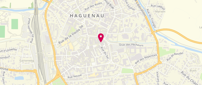 Plan de Boucherie charcuterie traiteur Hoffmann centre, 98 Grand Rue, 67500 Haguenau