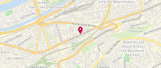 Plan de Boucherie Nour d'Issy - Boucherie Musulmane AVS (Halal), 132 avenue de Verdun, 92130 Issy-les-Moulineaux