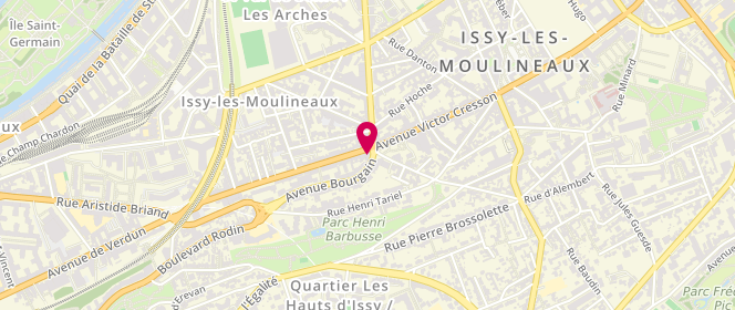 Plan de Boucherie André, 29 avenue Victor Cresson, 92130 Issy-les-Moulineaux