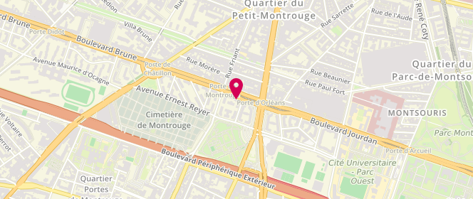Plan de Boucherie Kamilia de la Gare, 132 Boulevard Brune, 75014 Paris